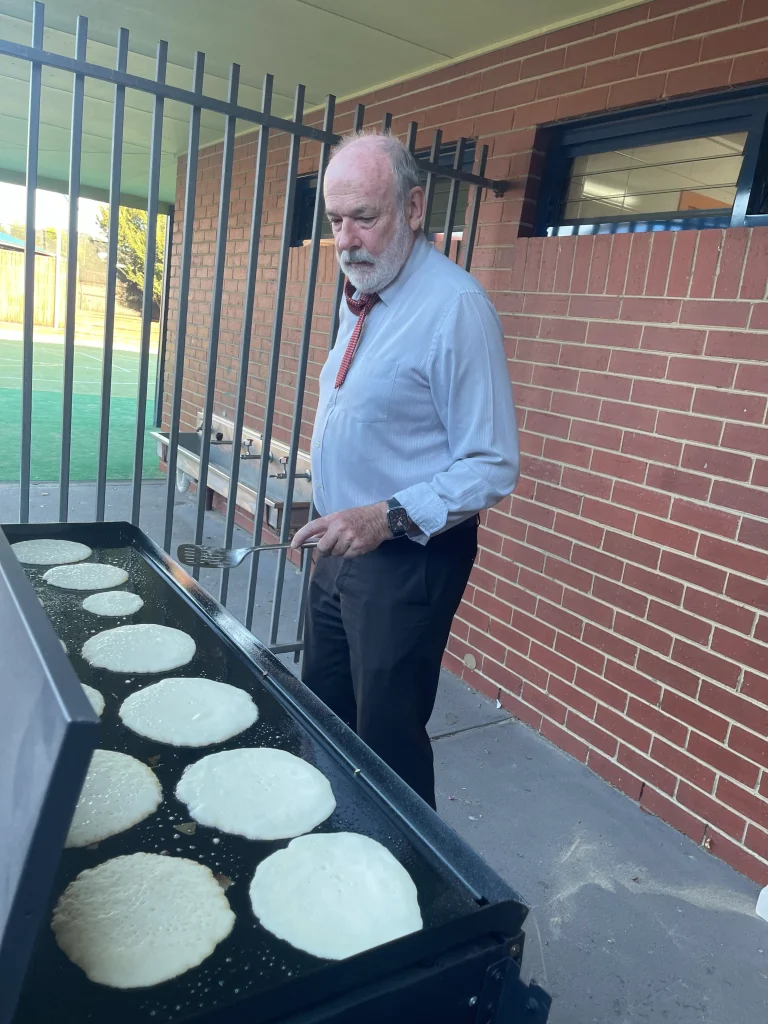 Pancake Day - Holy Spirit Principal Rob Costin