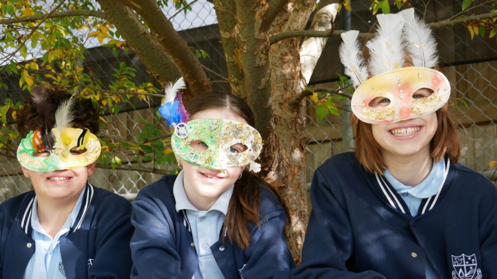 Italian Masks at Holy Spirit